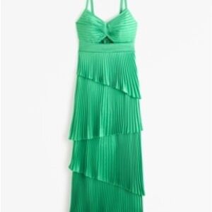 Abercrombie & Fitch Asymmetrical Green Dress